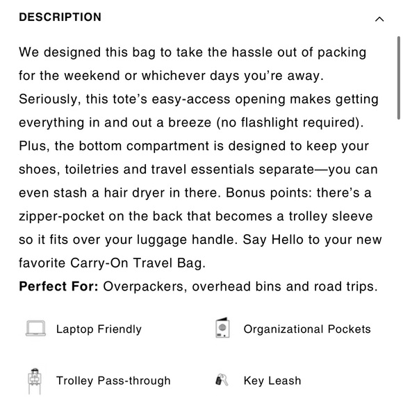 BEIS the weekender bag - atlas pink - Picture 15 of 16